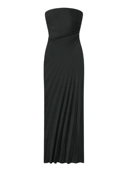 Bianca Strapless Pleated Maxi Dress